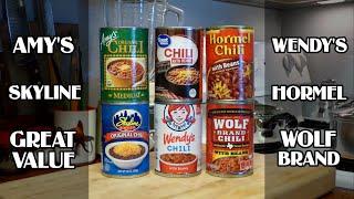 Best of Canned CHILI Showdown! Best tasting, best looking canned Chili!!