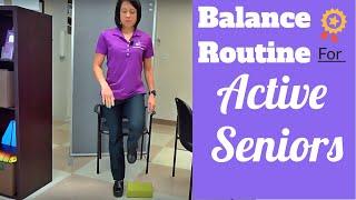 Balance exercise for seniors to prevent falls