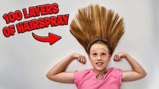 100 Layers of Hairspray!!!