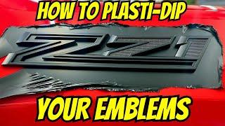 Cheap Chevy Silverado Mod: How to Plasti Dip Emblems/Badges.