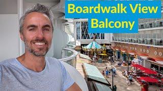 Utopia of the Seas Boardwalk View Balcony 8329 Room Tour | Royal Caribbean