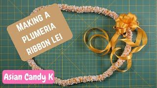 Making a Mini Plumeria Ribbon Lei