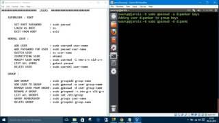 Linux Commands 9. Groups : groupadd, groupmod, groupdel