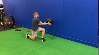 Half Kneeling Rotational Med Ball Scoop Toss