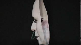 3D Hollow Face Illusion with Rolling Eyes (physical / no computer graphics)