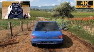 Forza Horizon 5 - PEUGEOT 205  - Test Drive with THRUSTMASTER TX + TH8A - 4K