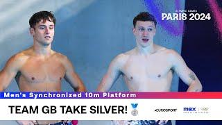 Tom Daley & Noah Williams secure Stunning Silver  | Men's Synchronized 10m Platform | #Paris2024