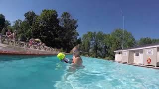 Mommy and lukas swimming grand oaks trailer park 2017