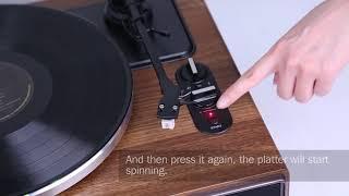 1byone High Fidelity Belt Drive Turntable with Built-in Speakers - Installation Video