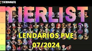 TIERLIST LENDÁRIOS PVE | JULHO 2024 | Infinite Magicraid