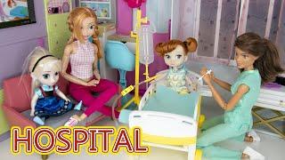 Doll Family Toddler Getting Well Routine At Hospital