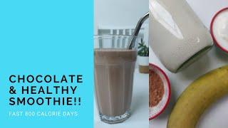 Low calorie chocolate smoothie | Fast 800 diet recipe | Fast 800 smoothie