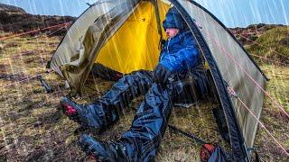 Camping in freezing rain - Pushing the limits of gear & comfort
