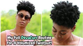 My Full DevaCurl Routine For A Volumized Twistout - 4C Hair- NaturalMe4C