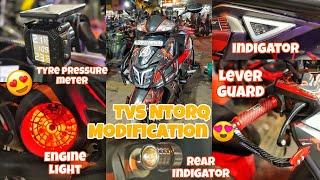 TVS Ntorq  Full Modified Ntorq  Crash Guard, Tyre Pressure Meter Best Modifications 