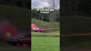 M 134 MINI GUN SHOOTING TRACERS IN TO CAR         #callofduty #n134#viral