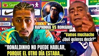 ¡QUÉ CONFUSIÓN! ¡RAPHINHA RESPONDE RONALDINHO y ROMÁRIO ENTRA EN MEDIO DE LA DISCUSIÓN!