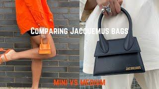 Jacquemus bag reviews | Le chiquito moyen mini vs Medium comparison and what they can fit in inside