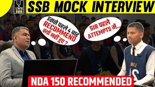 Live SSB Mock Interview - NDA 150 Recommended Candidate | SSB Personal Interview Tips 2023 | LWS