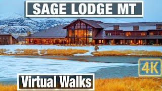 Sage Lodge Montana - Virtual Walk & Treadmill Walking Scenery - City Walks Montana 4K - Hiking Trail