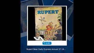 Rupert Bear Daily Express Annual 37 1972 Alfred Bestall Vintage Unclipped