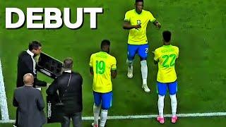 Willian Estevão Makes his Brazilian Debut - History  Messinho , Brazil vs Ecuador