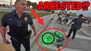 Bruh this cop really tackled me off my E-BIKE! *5 STARS*