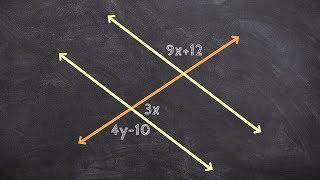 How To Find the Value of X and Y that Make the Lines Parallel