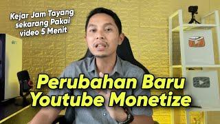 Perubahan Baru aturan Youtube untuk Monetisasi dan Jam Tayang