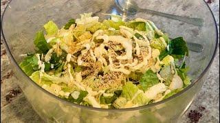 EASIEST and the BEST Caesar salad EVER under 3 minutes. EVERYONE’s most favorite salad.