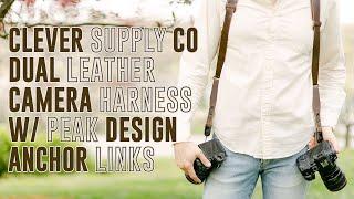 The PERFECT Peak Design Integrated Dual Leather Camera Harness - Clever Supply Co.