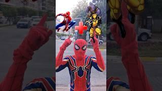 Spiderman + Thanos and Wolverine = Marvel Animation #spiderman #marvel