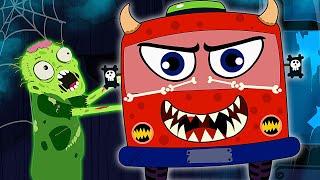 Spooky! Wheels On The Bus | Kids Halloween Song | Tum Tum Kids TV