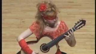 Liszt Hungarian Rhapsody no.  2  Blindfolded! - guitar Galina Vale