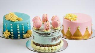 Pink and Turquoise Mini Cakes- Rosie's Dessert Spot