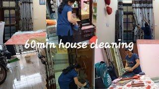 60 minute home cleaning routine | Indian Housewife daily routine | How to clean your house..?