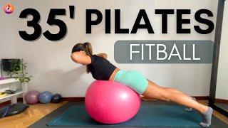 PILATES PELOTA GRANDE O FITBALL | Nivel Principiante | 40 min