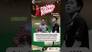 Terharu! Ginting akhirnya ke Final Singapore Open 2023 #ginting #singaporeopen2023