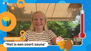 Fenna is op vakantie in Frankrijk waar het 40 graden is