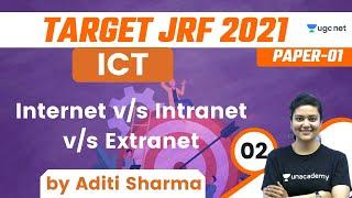 08:00 AM - Target JRF 2021 | ICT by Aditi Sharma | Internet v/s Intranet v/s Extranet