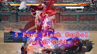 5 Pure Flash Combo With Guide - Tekken 8 Yoshimitsu