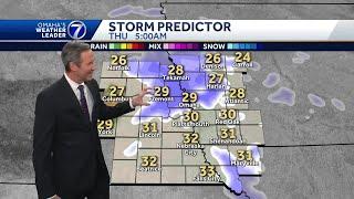 Snow chance early Thursday for Omaha