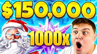 THE INSANE $150,000 BONUS OPENING.. NEW GATES OF OLYMPUS XMAS 1000!