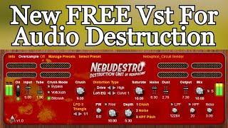 Cool New FREE Multi Effect VST Plugin by Nebuphonic - Nebudestru Destruction Unit - Review Demo