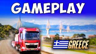 ETS2 Gameplay in Greece Map DLC Secret Roads – Added in Update 1.53 (with MOZA TSW)