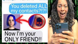 DON'T DOWNLOAD This Creepy AI Best Friend App!! *SHE HACKED ME!* | Scary Text Message Story