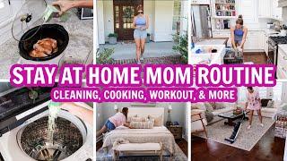 STAY AT HOME ROUTINE - TACKLE MY TO-DO LIST WITH ME! | Cleaning motivation, cooking, workout & more