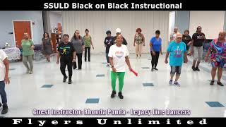 SSULD Black on Black Line Dance Instructional