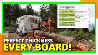 How to Mill Tapered Logs like a Pro On The Sawmill [WoodMizer LT40]