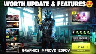 Warzone mobile new worth update feature and graphics (high graphics stable 60fps) wzm android vs ios